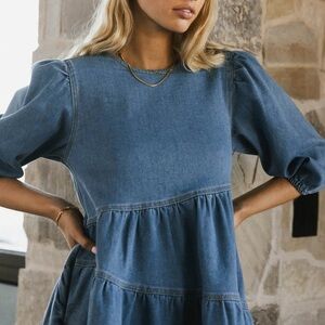 Bohme Blue Denim mini Dress